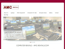 Tablet Screenshot of amc-rentals.com